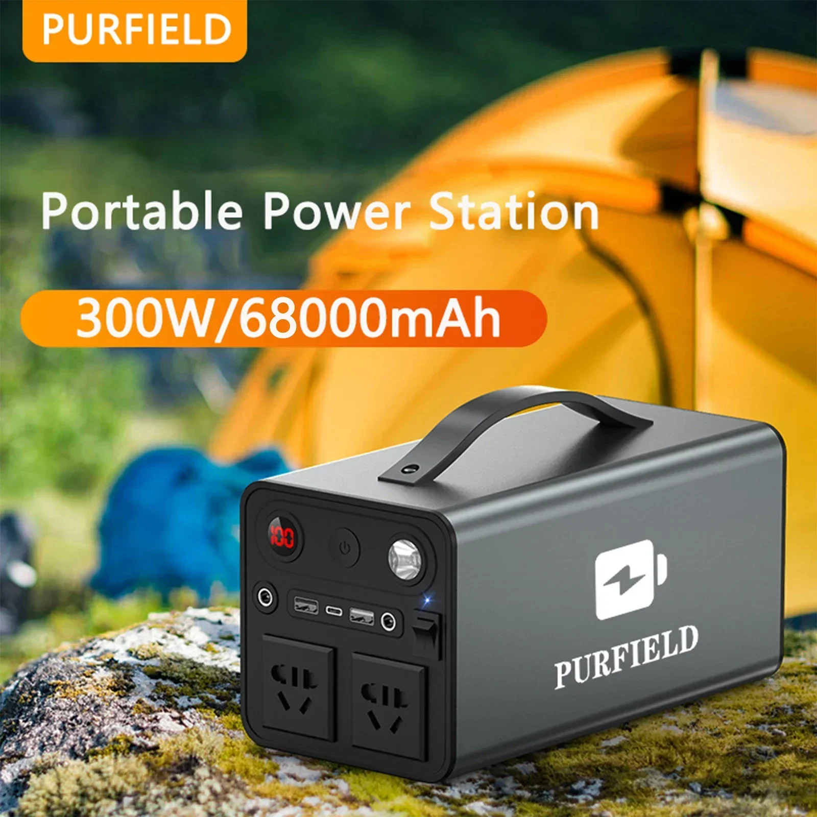 Outdoor Power Kit - Портативная мощность PURFIELD, 68000 мАч, 300