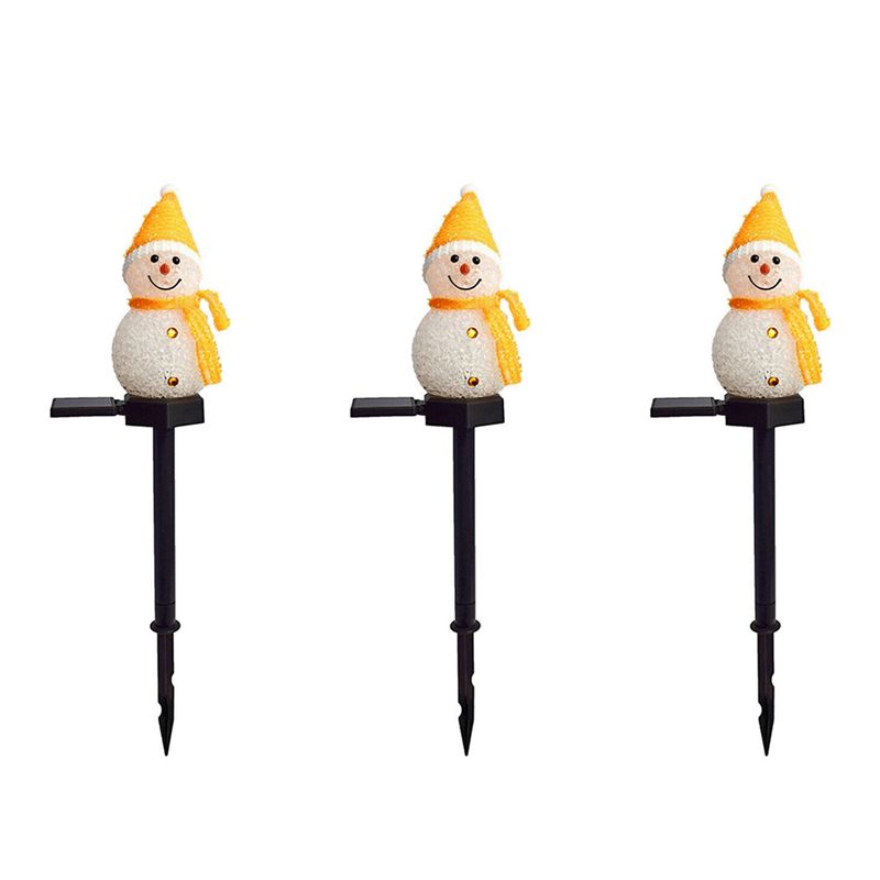 Outdoor Solar Power Xmas Lights - A01F-3X Солнечные светильники в виде снеговика,