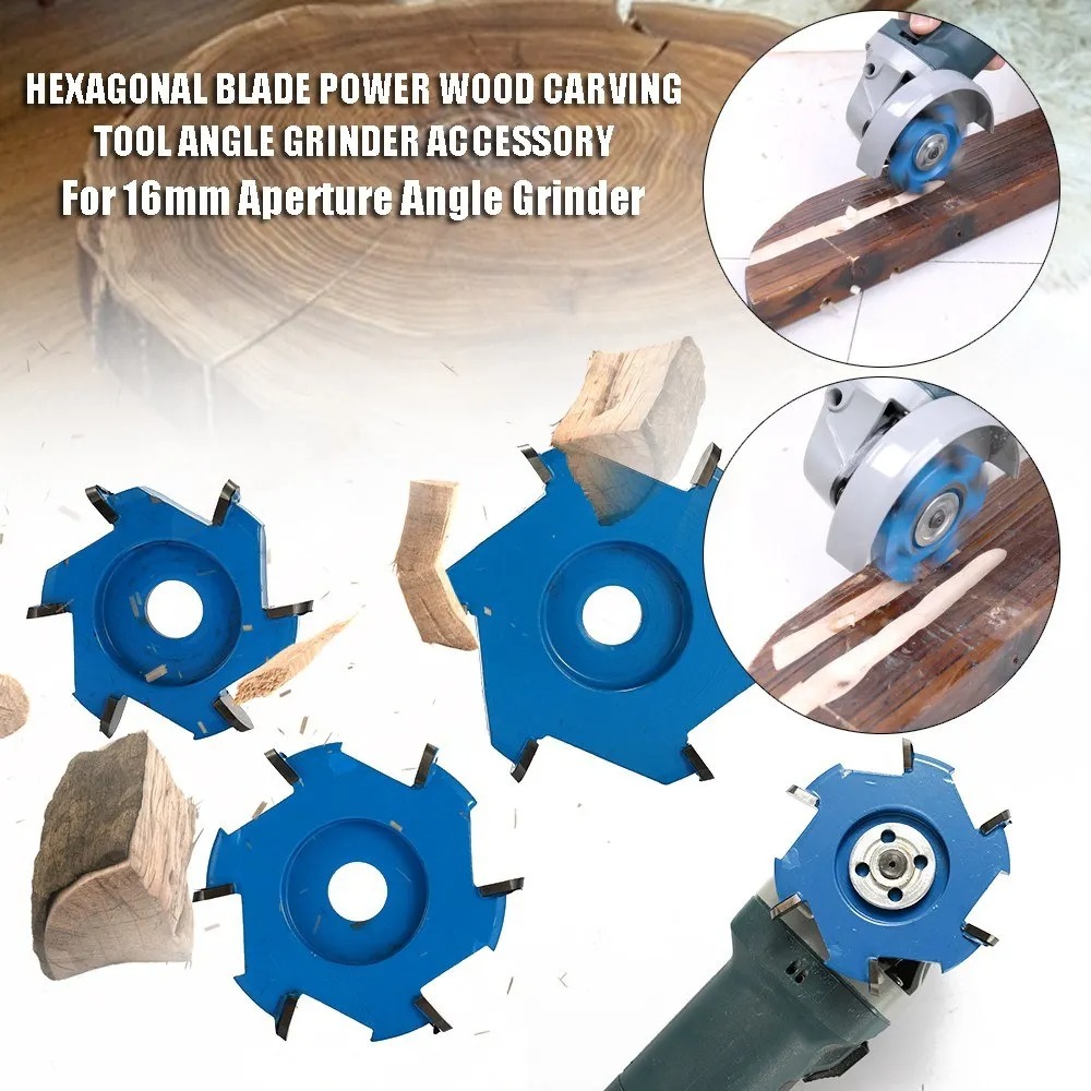 Stump Grinder Attachment - Новый шестиугольный лезвие, филе, мощный инструмент