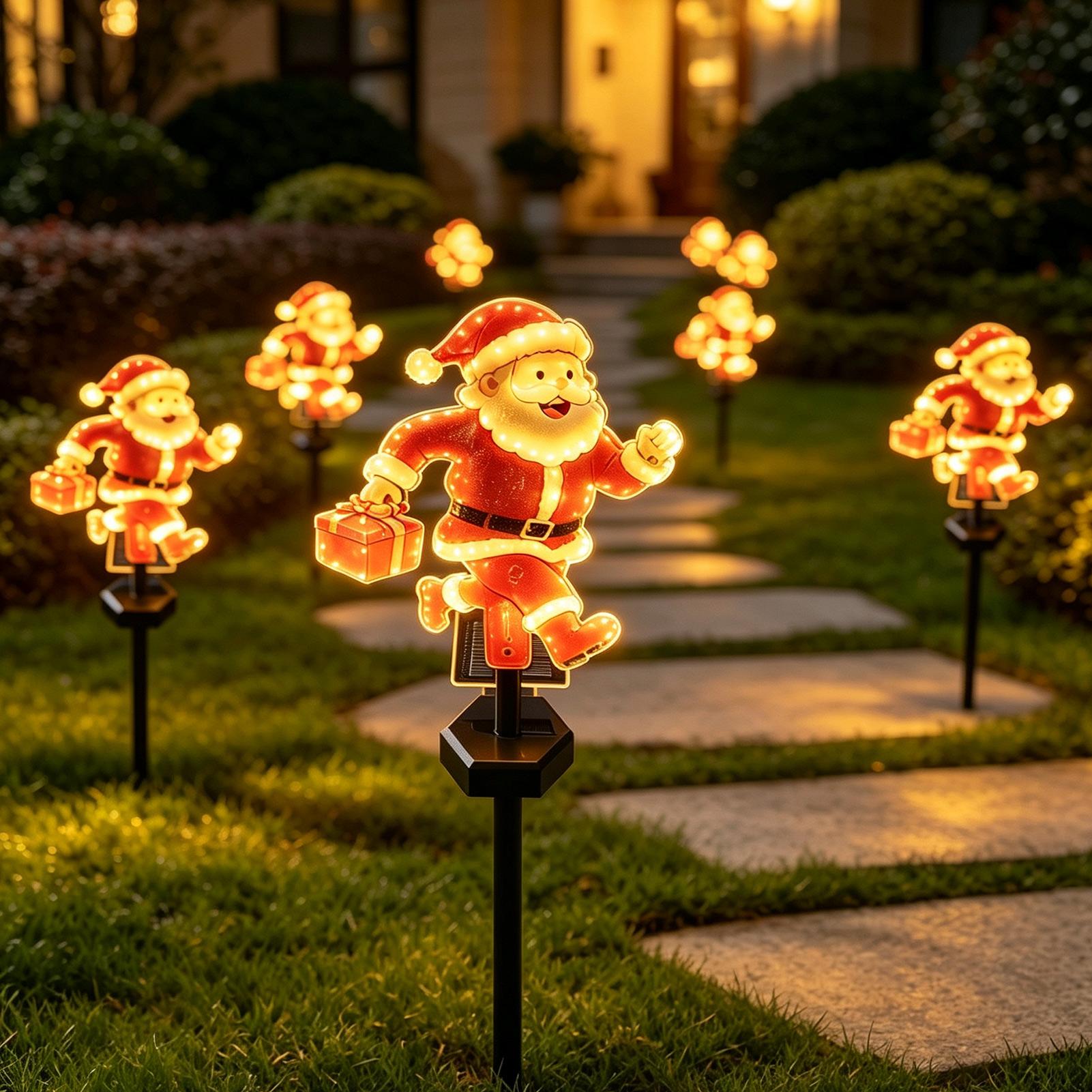1 шт. Рождественские садовые ф – обзор и цена Outdoor Solar Power Xmas Lights