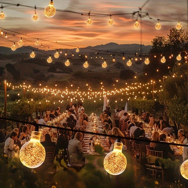 Солнечные гирлянды с теплым бе – обзор и цена Outdoor Solar Power Xmas Lights