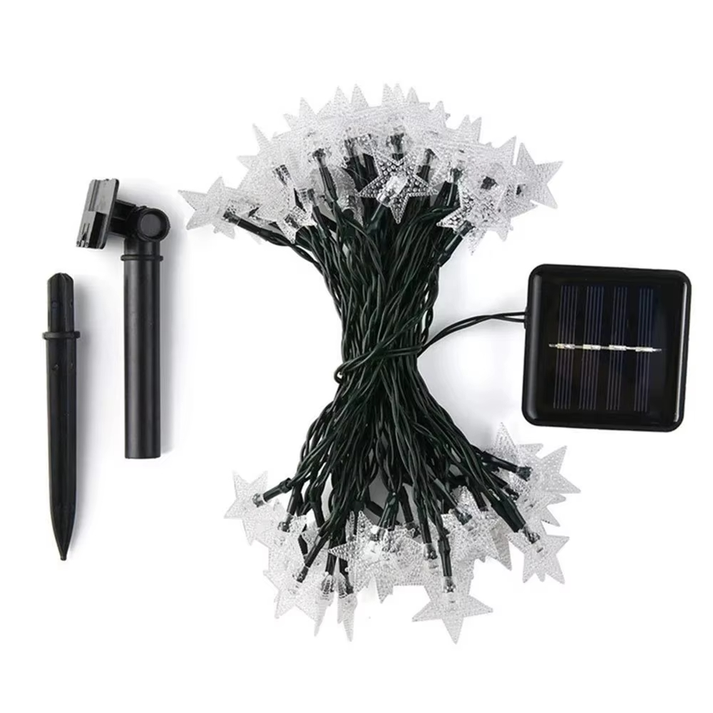 Солнечные гирлянды-звезды на 2 – обзор и цена Outdoor Solar Power Xmas Lights