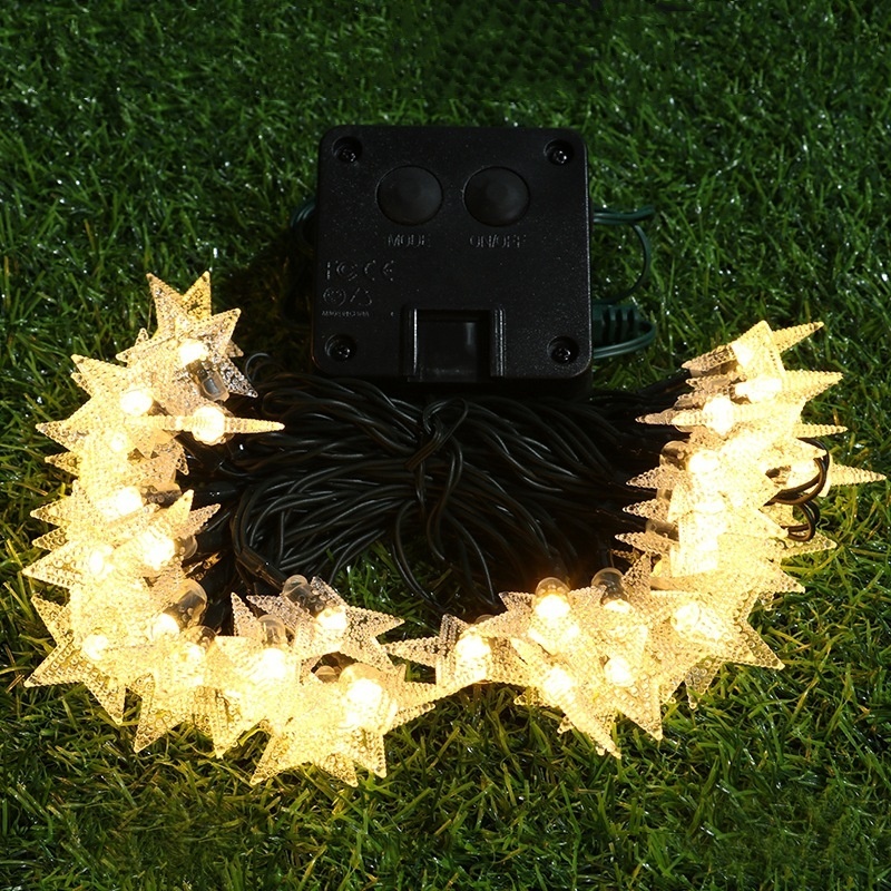 Солнечные гирлянды-звезды на 2 – обзор и цена Outdoor Solar Power Xmas Lights