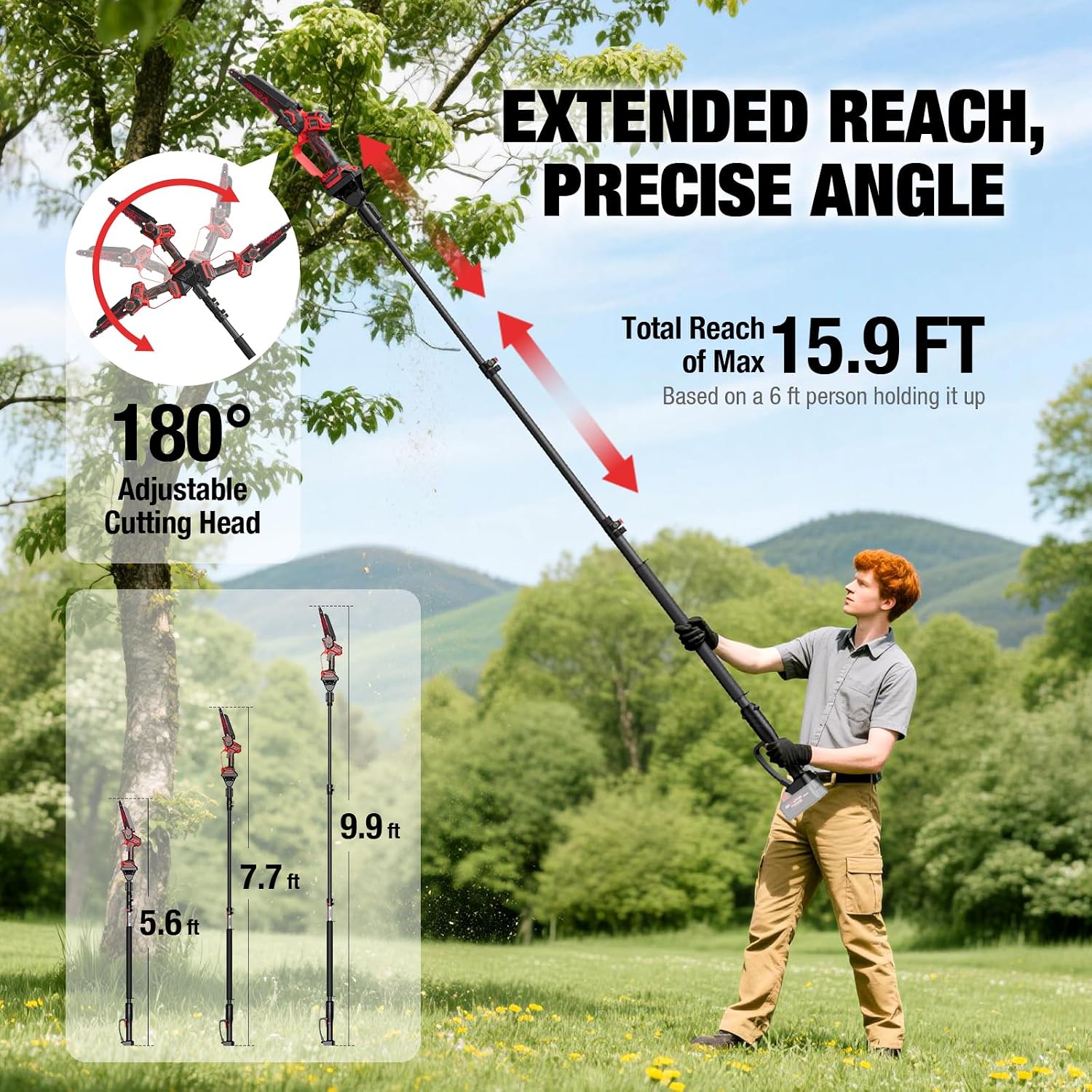 Аккумуляторная цепная пила-выс – обзор и цена Pole Saw Cordless