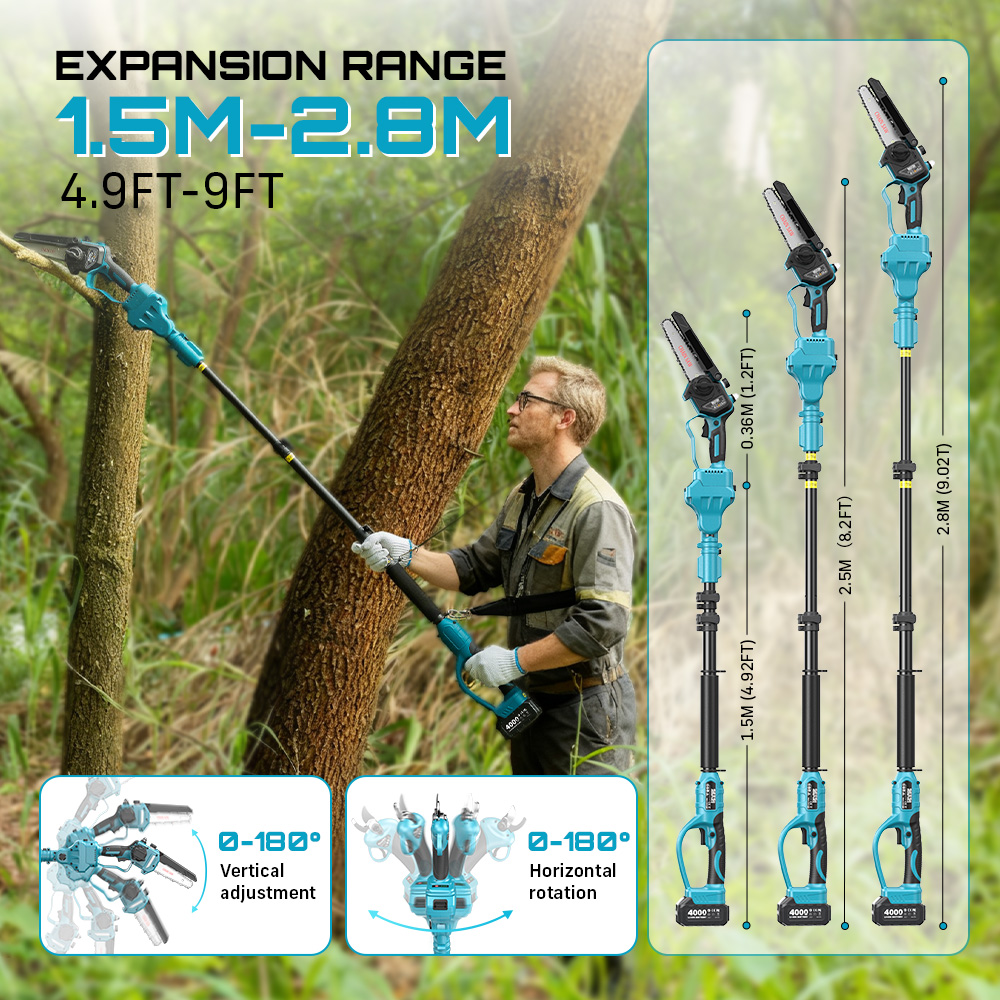 Бесщеточные аккумуляторные эле – обзор и цена Pole Saw Cordless