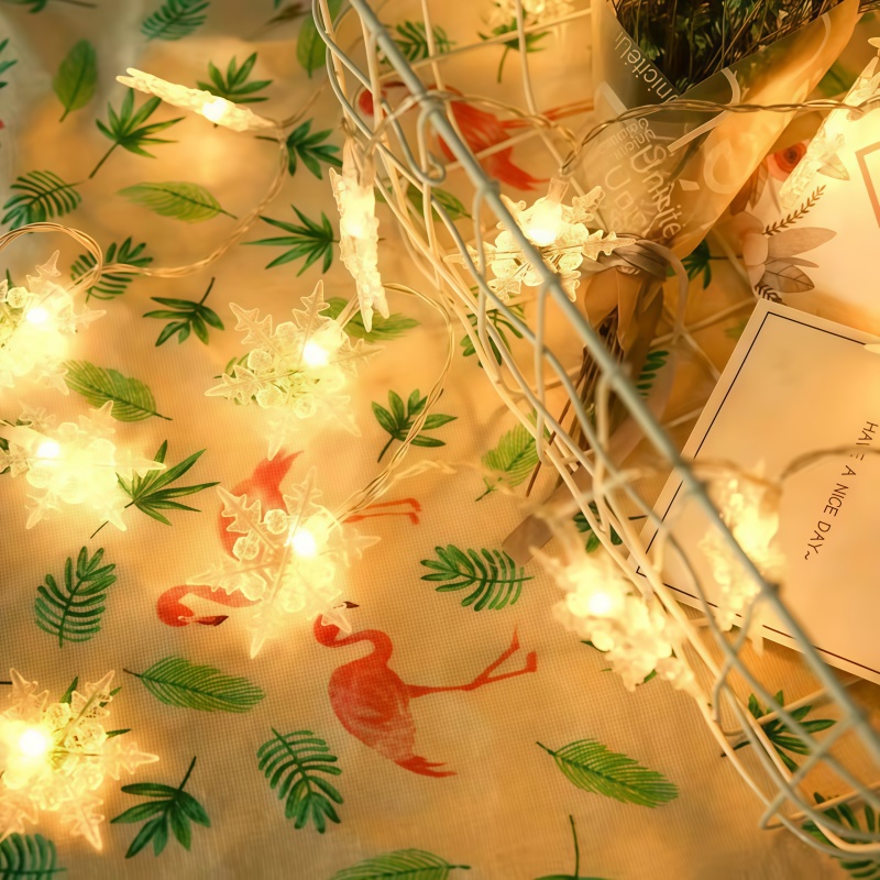 Светодиодные гирлянды-снежинки – обзор и цена Outdoor Solar Power Xmas Lights
