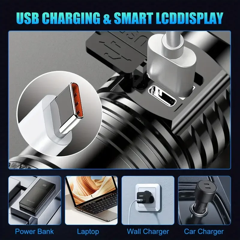 Тактический светодиодный фонар – обзор и цена Outdoor Power Usb