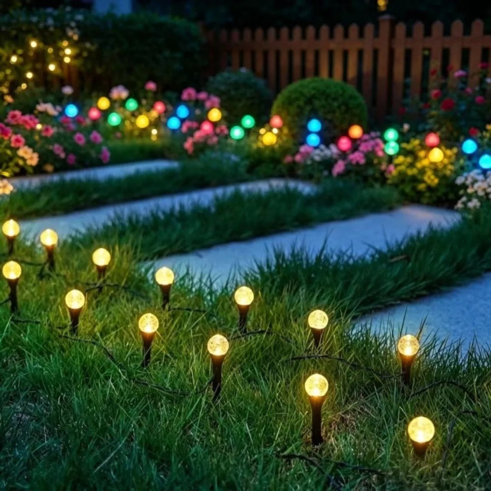 Солнечные уличные гирлянды дли – обзор и цена Outdoor Solar Power Xmas Lights